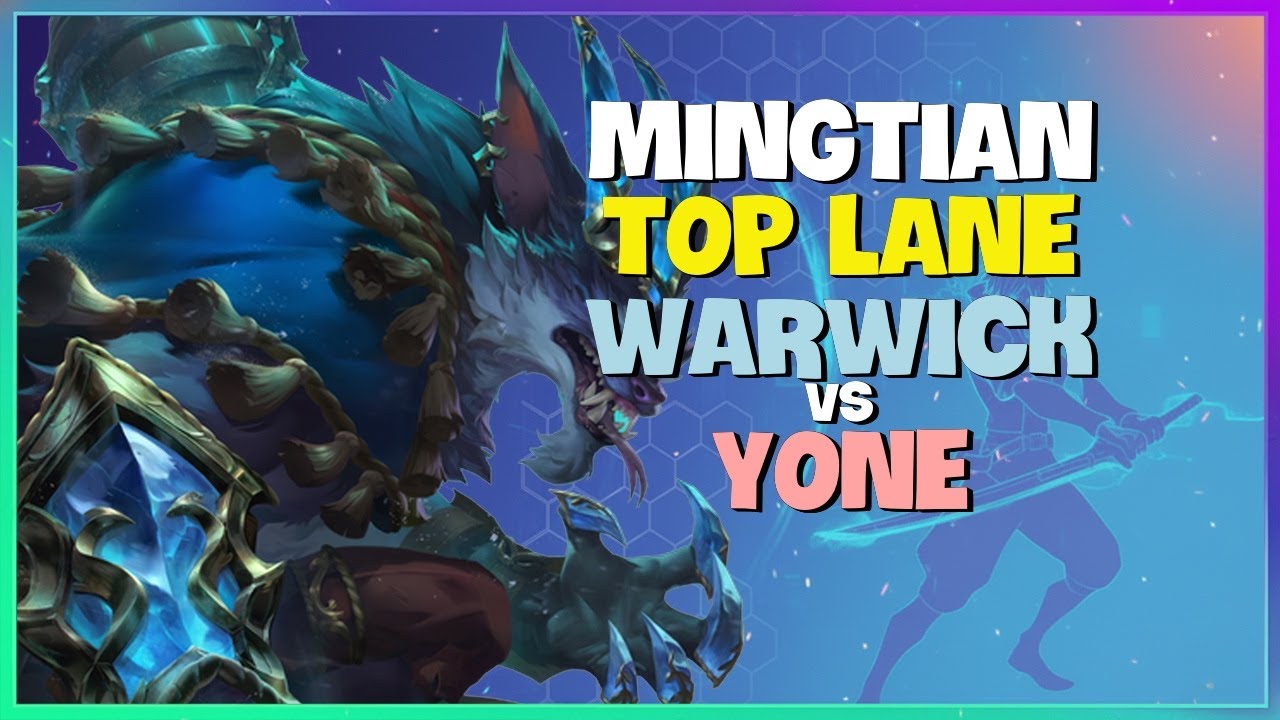 MingTian Rank 1 Challenger Warwick Top Lane Mechanics Breakdown Engsub