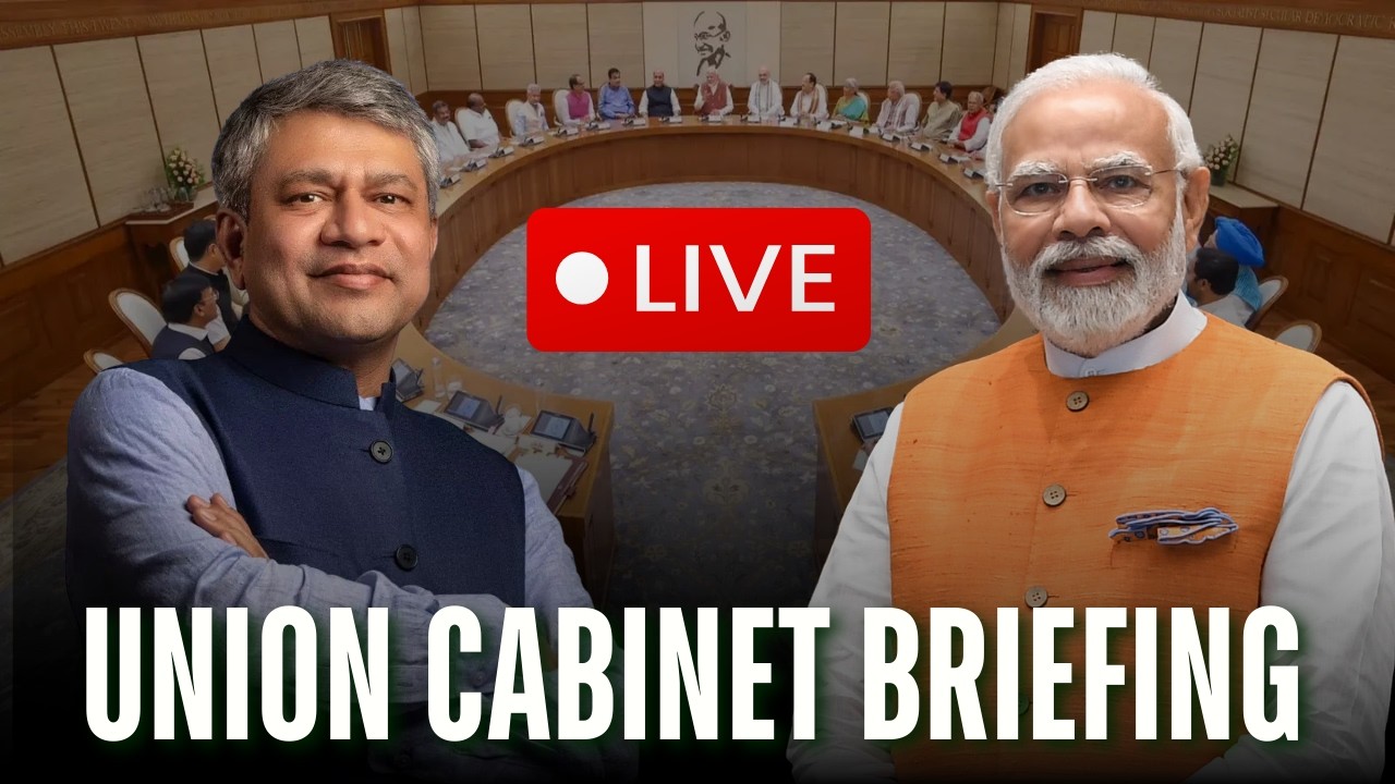LIVE: Union Cabinet Briefing By I&B Minister Ashwini Vaishnaw | Major Decisions Revealed