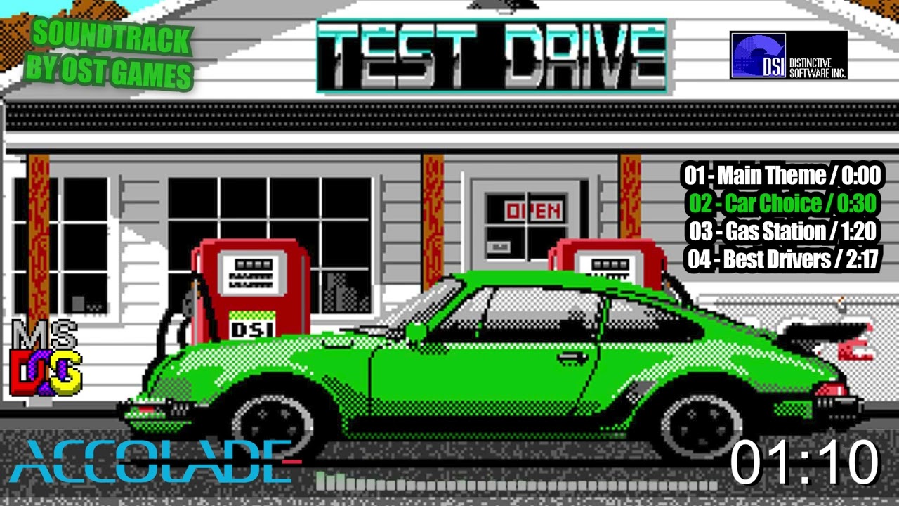Test Drive OST | 1987 | MS-DOS - all soundtrack in one video