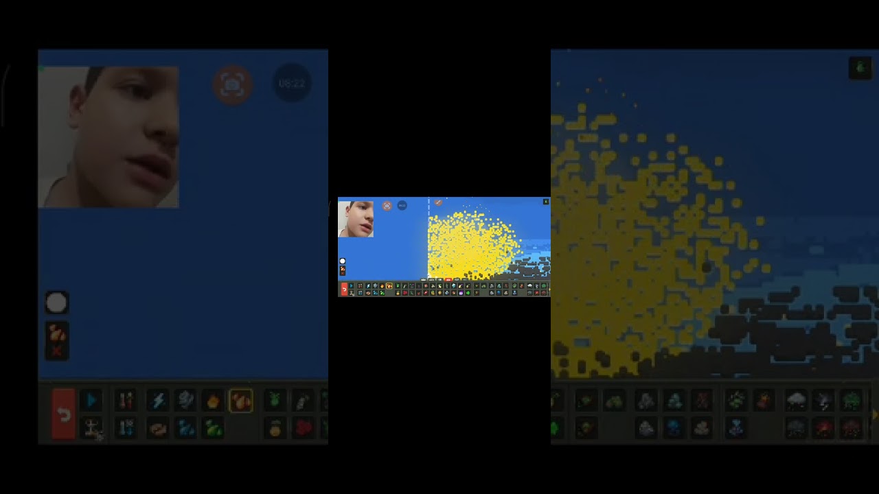 Jogando lava no mundo worldbox.