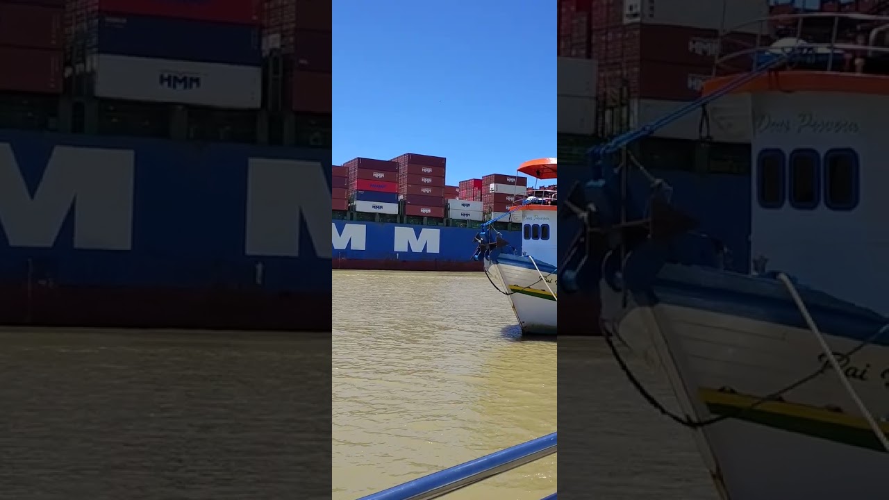 HYUNDAI COURAGE(HMM) chegando no porto de navegantes SC.