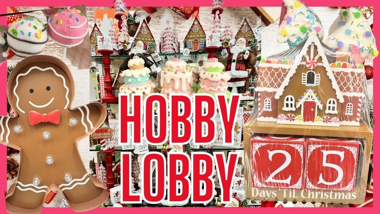 NEW Gingerbread and Candyland Christmas at HOBBY LOBBY 2023 SHOP WITH ME