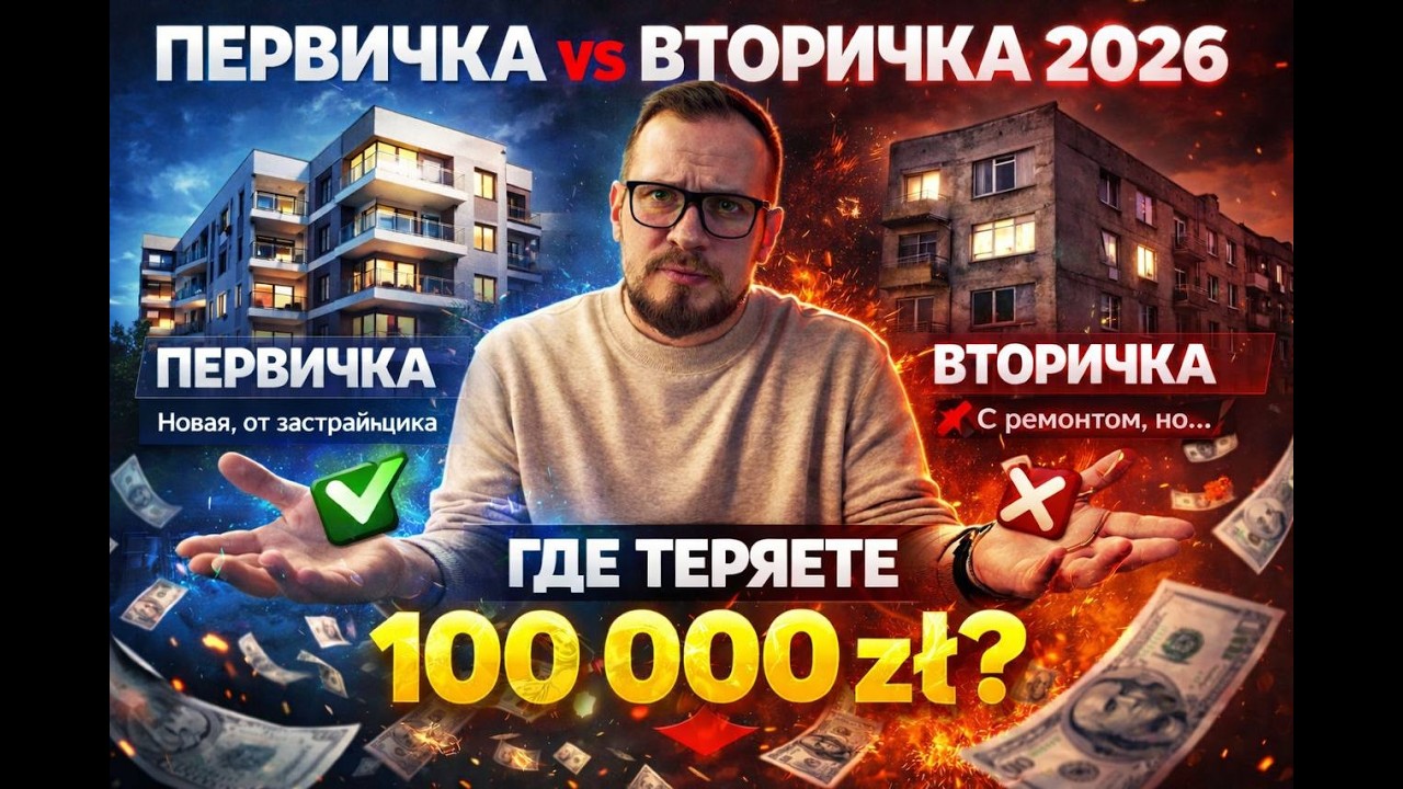 ПЕРВИЧКА vs ВТОРИЧКА 2026: Где вы теряете 100 000 злотых?