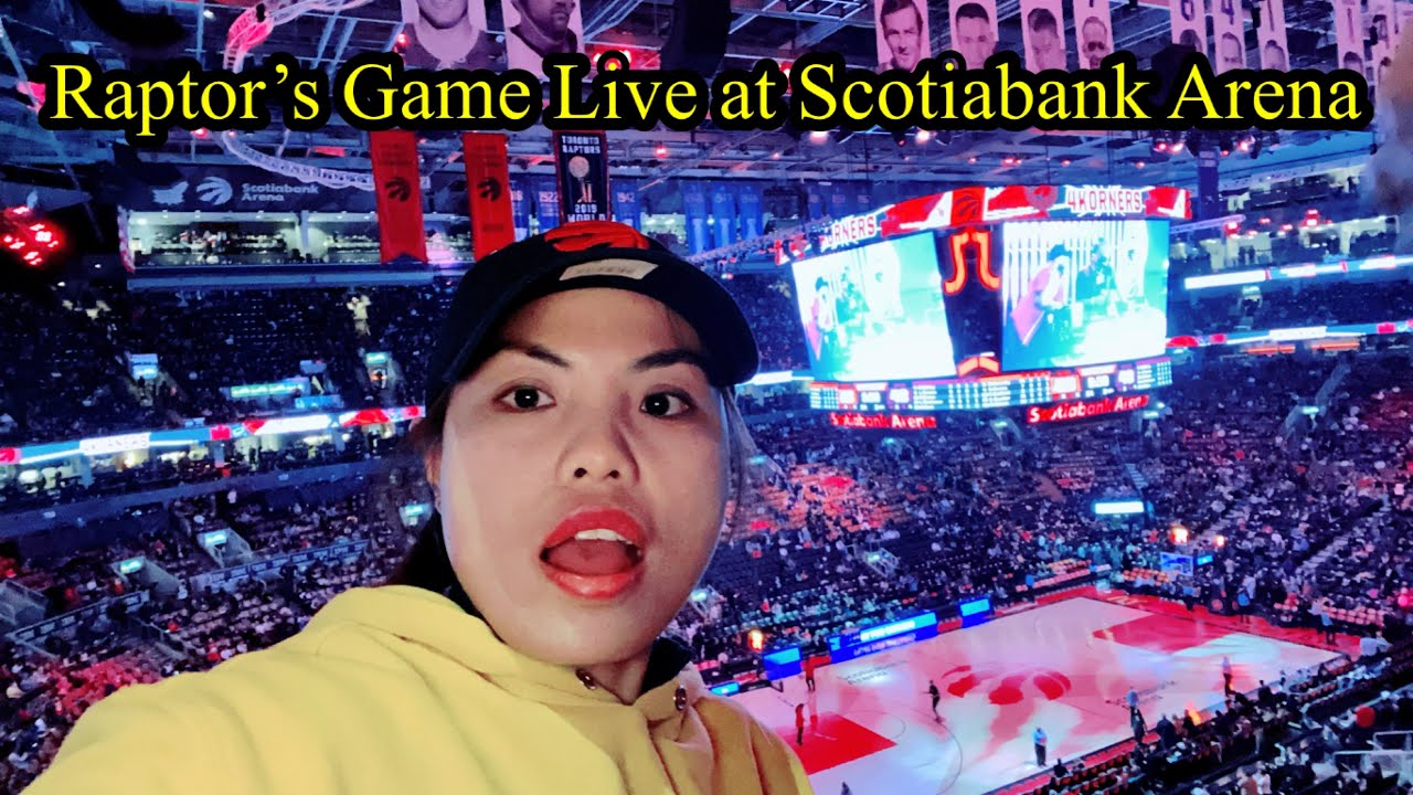 Watching the game of Raptor’s Vs Cleveland at Scotiabank Arena.