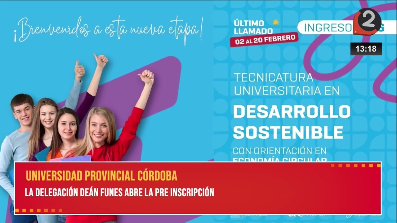 UNIVERSIDAD PROVINCIAL DE CÓRDOBA 🎓LA DELEGACIÓN DEÁN FUNES ABRE LA PREINSCRIPCIÓN 📚✨