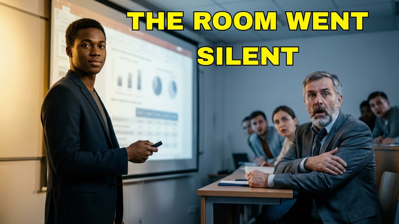 Professor Forced a Black Student to Present Alone — The Final Slide Shocked the Entire Class