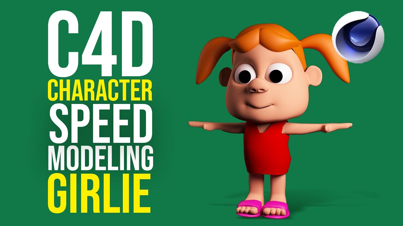 Cinema 4D character Speed Modeling -  Girlie