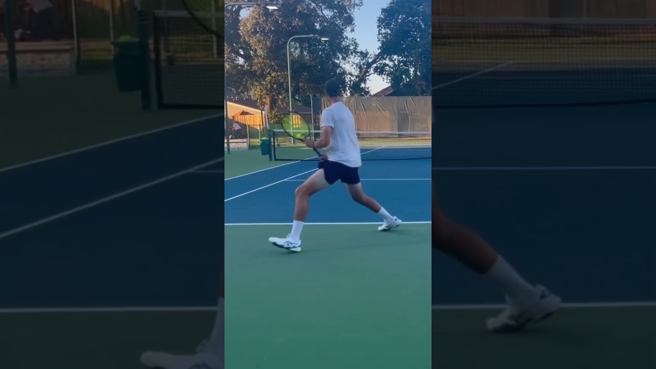 Playing a 6&rsquo;9&rdquo; NTRP 5.0🤯 full match on my channel! #tennis