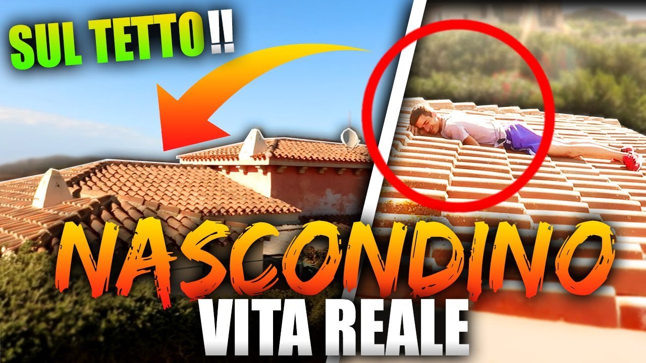 NASCOSTO SOPRA UN TETTO?! - NASCONDINO NELLA VITA REALE!! [MINIGIOCO SPECIALE]