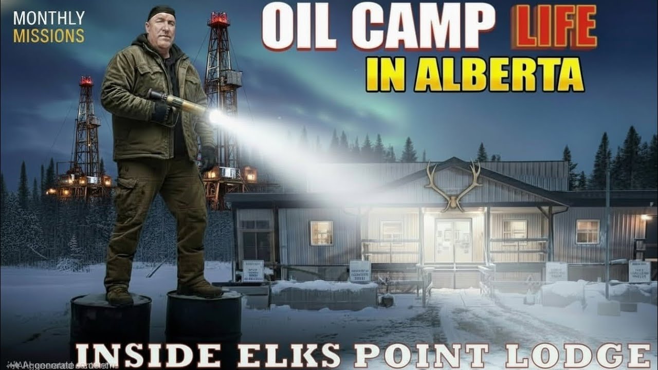 Inside Elks Point Lodge: Oil Camp Life in Alberta 🇨🇦🏕️#oil #camp #northernalberta #elkspointlodge