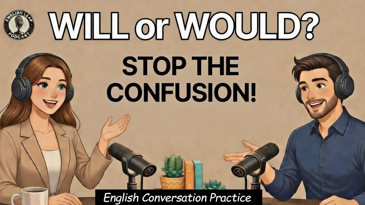 English Podcast | How to use Will or Would in English? | English Grammar practice | Learn Fast