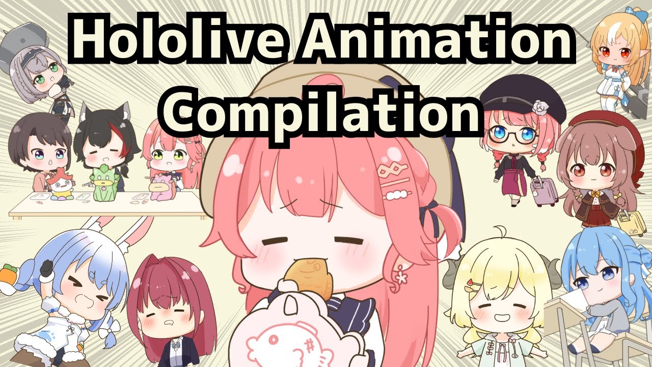 Hololive Animation Compilation in 2024【Hololive/ Clip/Techitechimanbo. 】