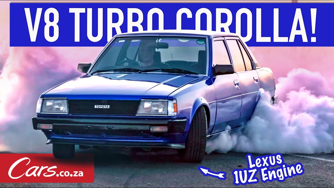 Безумный двигатель V8 Corolla... со скрытой турбиной! Собран вручную в ЮАР