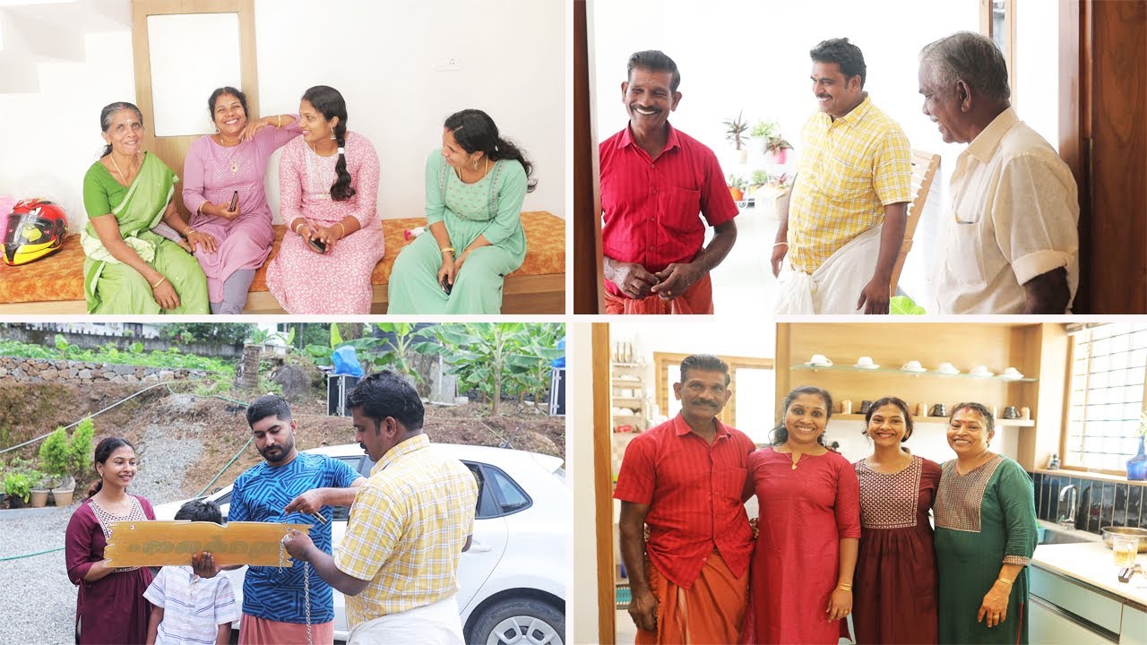 ഇന്നാണ് ആ വലിയ ദിവസം//house naming ceremony 🤭🤭വീടിന്റെ പേര് അറിയണ്ടേ