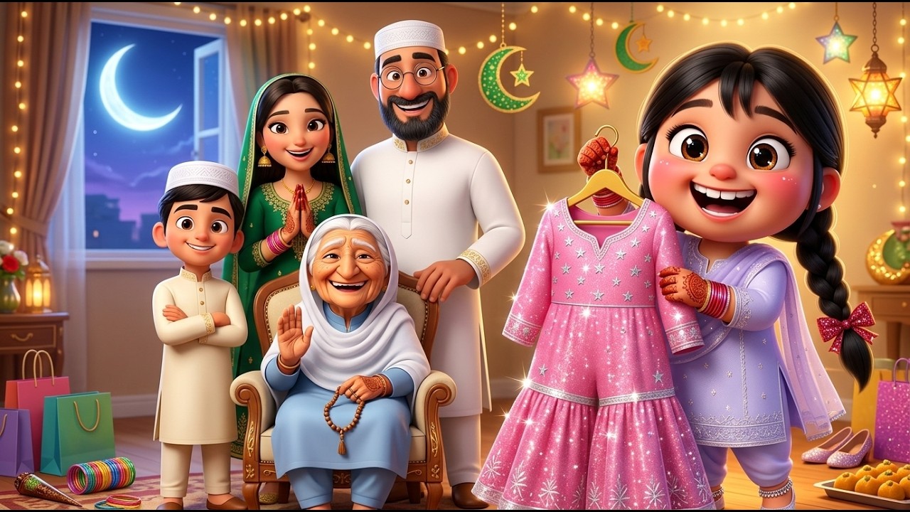 Chand Raat Ka Jadoo 🌙 | Amna Ki Eid | Harwa Toons