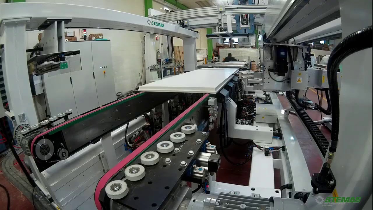 STEMAS-YÜKSEK PERFORMANSLI KAPI KANADI ÜRETİM HATTI FULL OTOMATİK/HIGH PRODUCTIVITY DOOR PRODUCTION