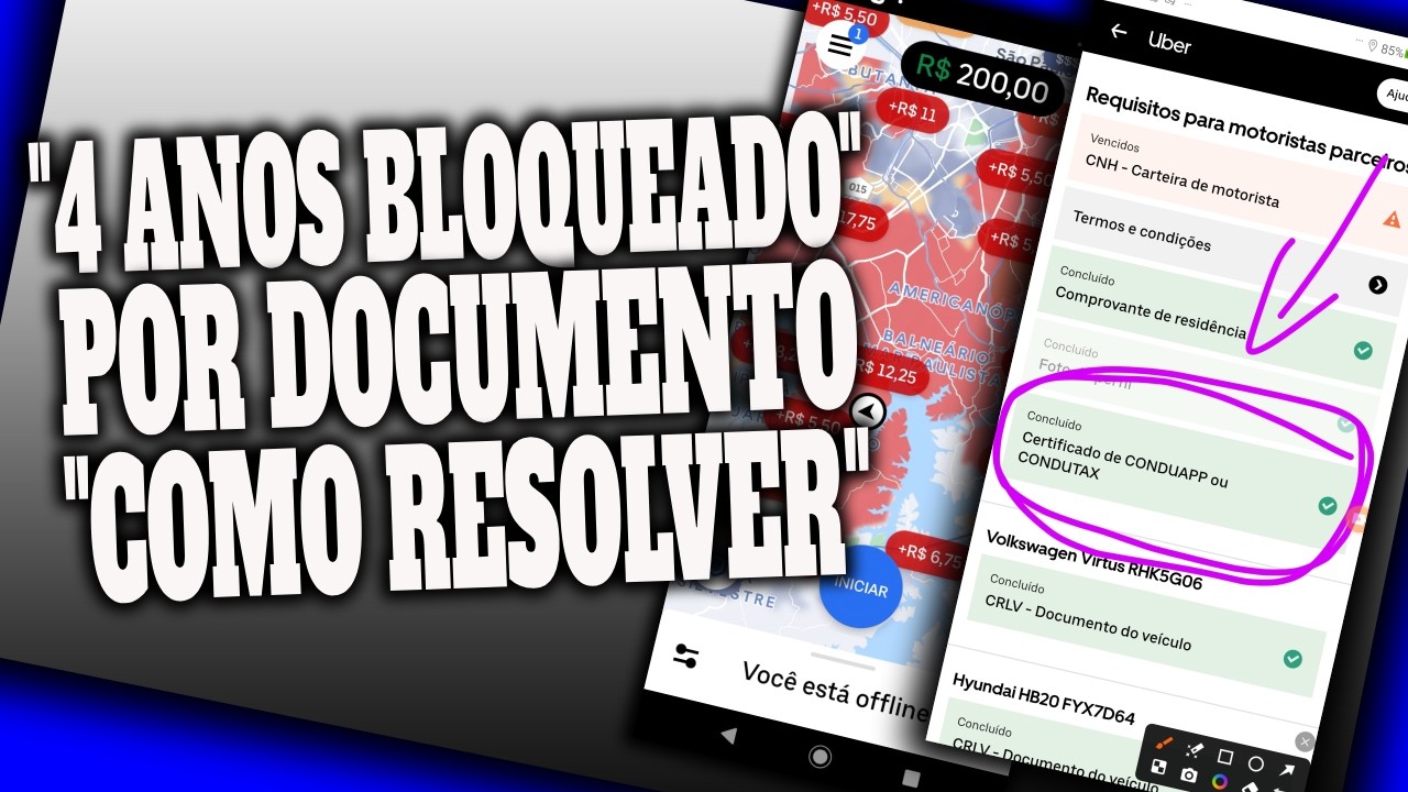 CONTA UBER BLOQUEADA HÁ 4 ANOS POR “DOCUMENTO FRAUDULENTO”  VEJA O QUE AINDA DÁ PRA FAZER 🚨📄