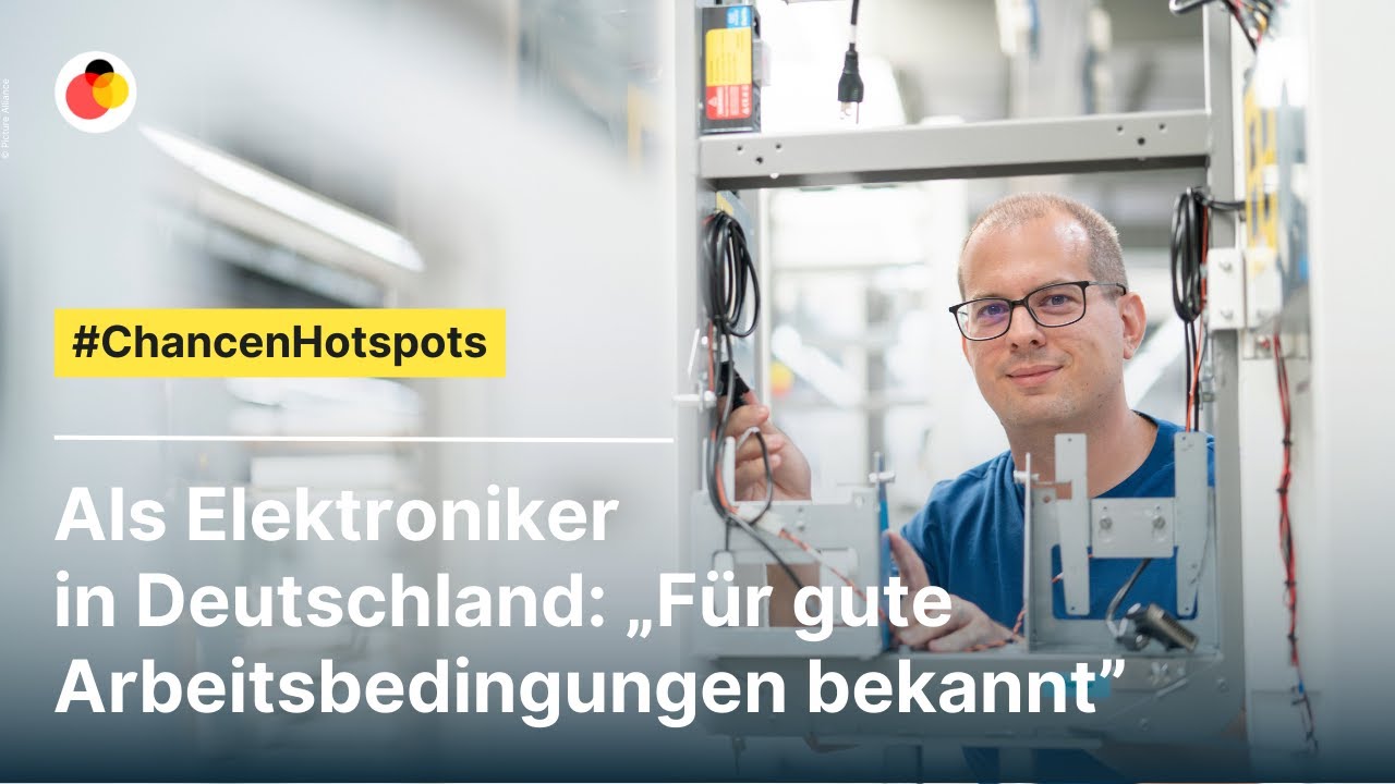 As an electronics technician in Germany: &ldquo;Known for good working conditions&rdquo;.