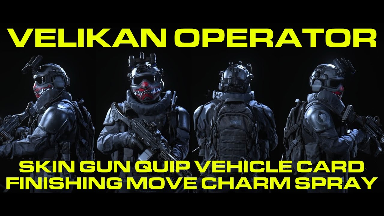 BRAND NEW VELIKAN OPERATOR - Call of Duty Modern Warfare
