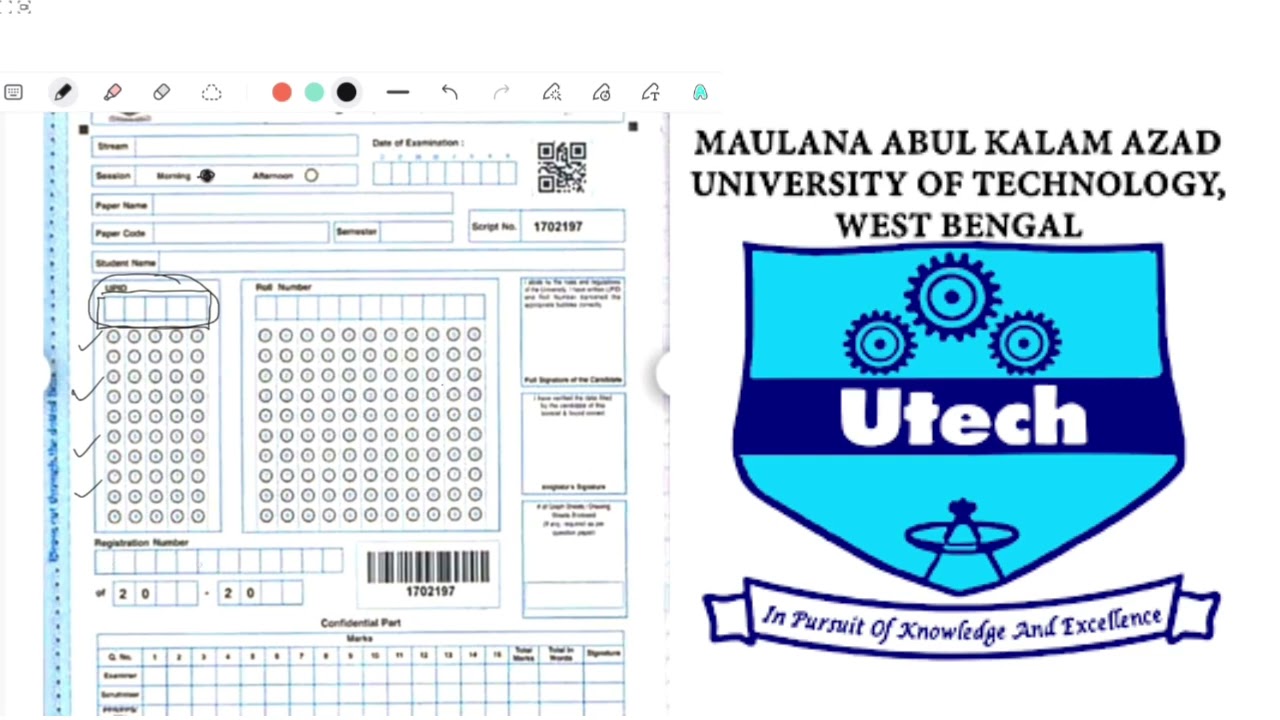 🔴MAKAUT Odd Semester Exam Answer Sheet filling STEP BY STEP EXPLAINED✅📌#makautsemester #makaut