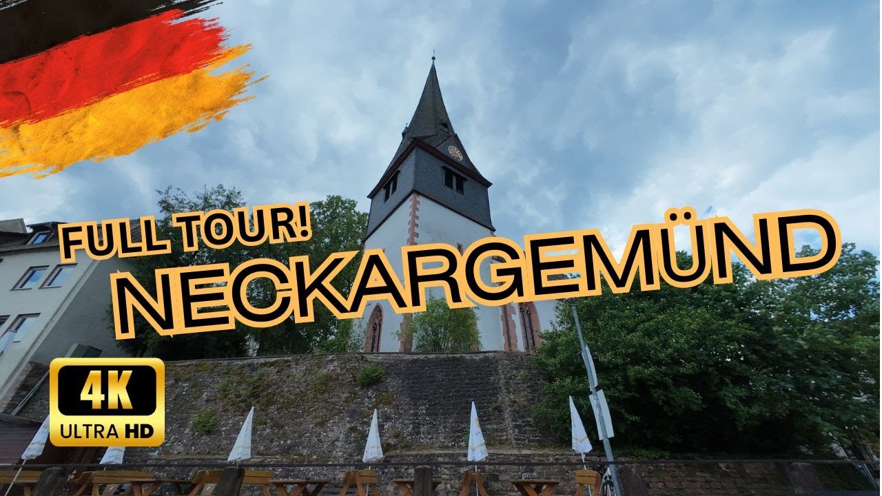 NECKARGEMÜND | Ein Stadtrundgang | A tour of the Neckargemünd Old Town in Germany | 4k Walking Tour