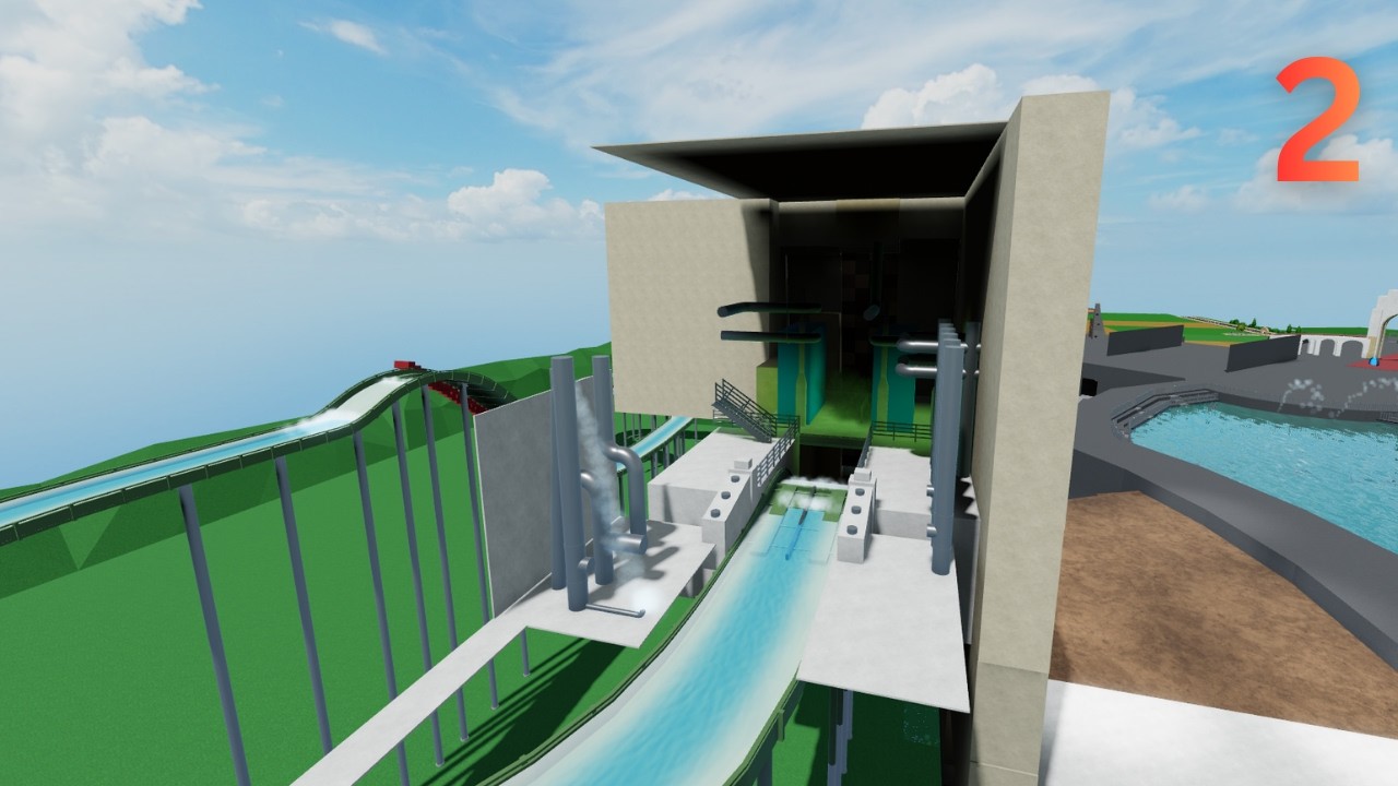 Universal Studios | Working on the drop | Theme Park Tycoon 2! -#2