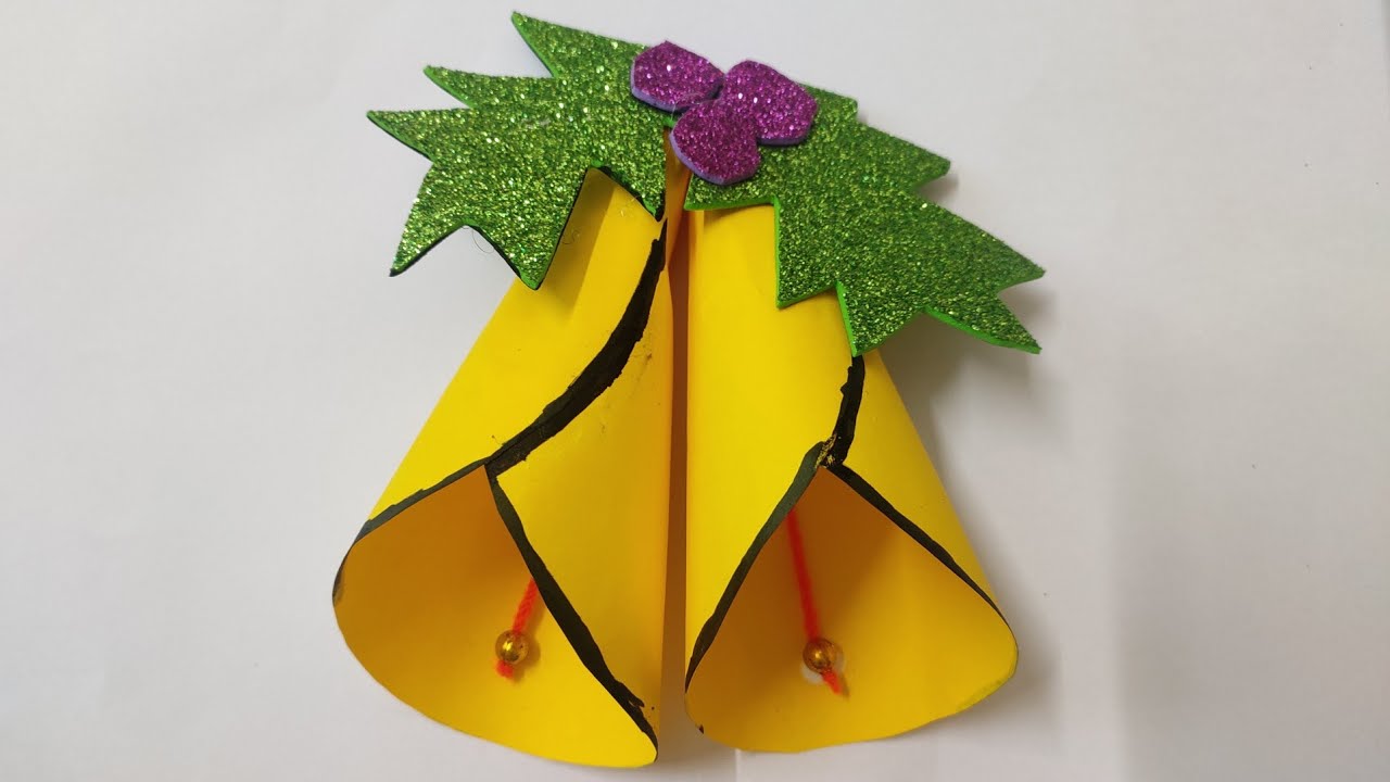 DIY Jingle bells With paper 🔔||SSD arts
