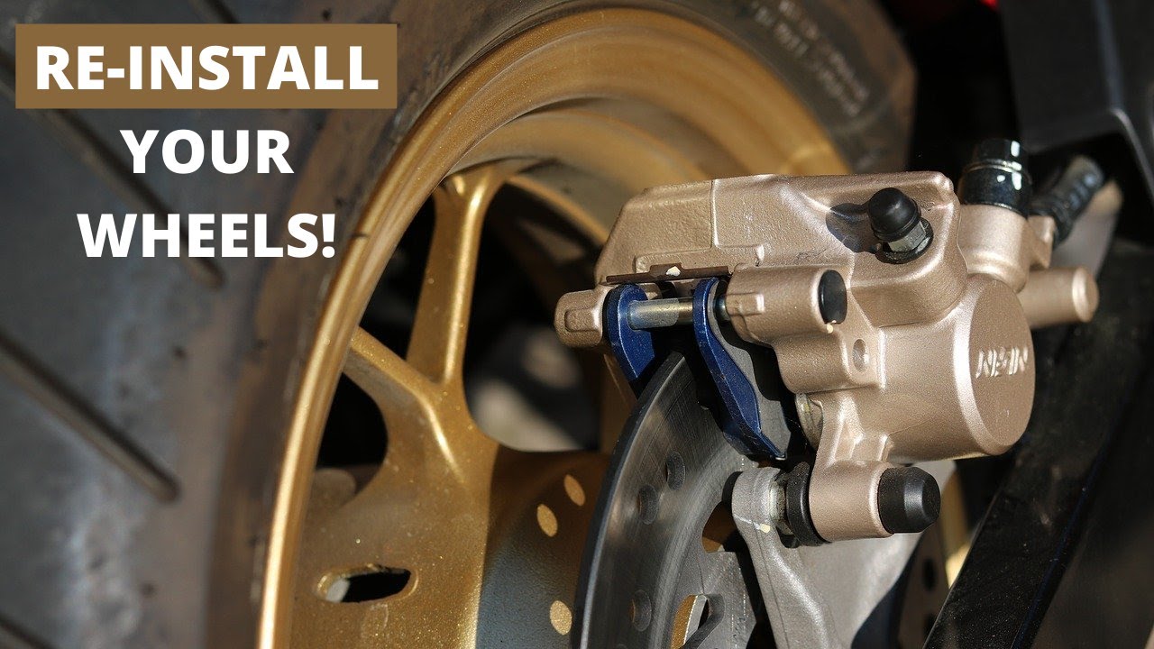 Part 2/2 - How to Remove and Install the Wheels on a SPORT BIKE/NAKED BIKE (2015 Honda CB300FA)
