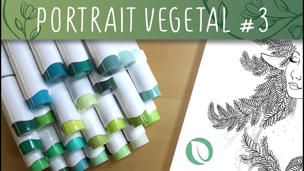 #3 Portrait Végétal Challenge VS Ohuhu Brush