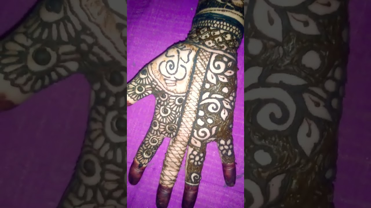 beautiful bride mehindi design