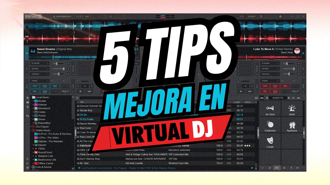 MEJORA en VIRTUAL DJ con 5 TIPS