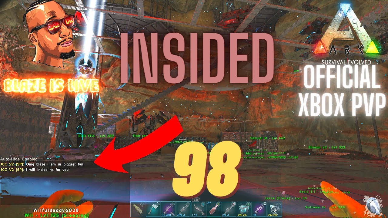 HOW 98 GOT INSIDED ? | Ark Survival Official Xbox PVP