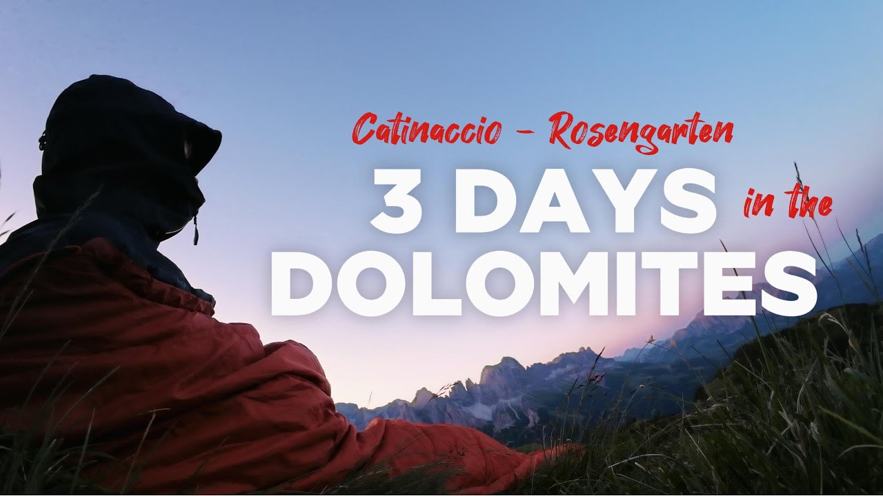 3 Days in the DOLOMITES with NO HUTS, NO HELP – Catinaccio Rosengarten Adventure