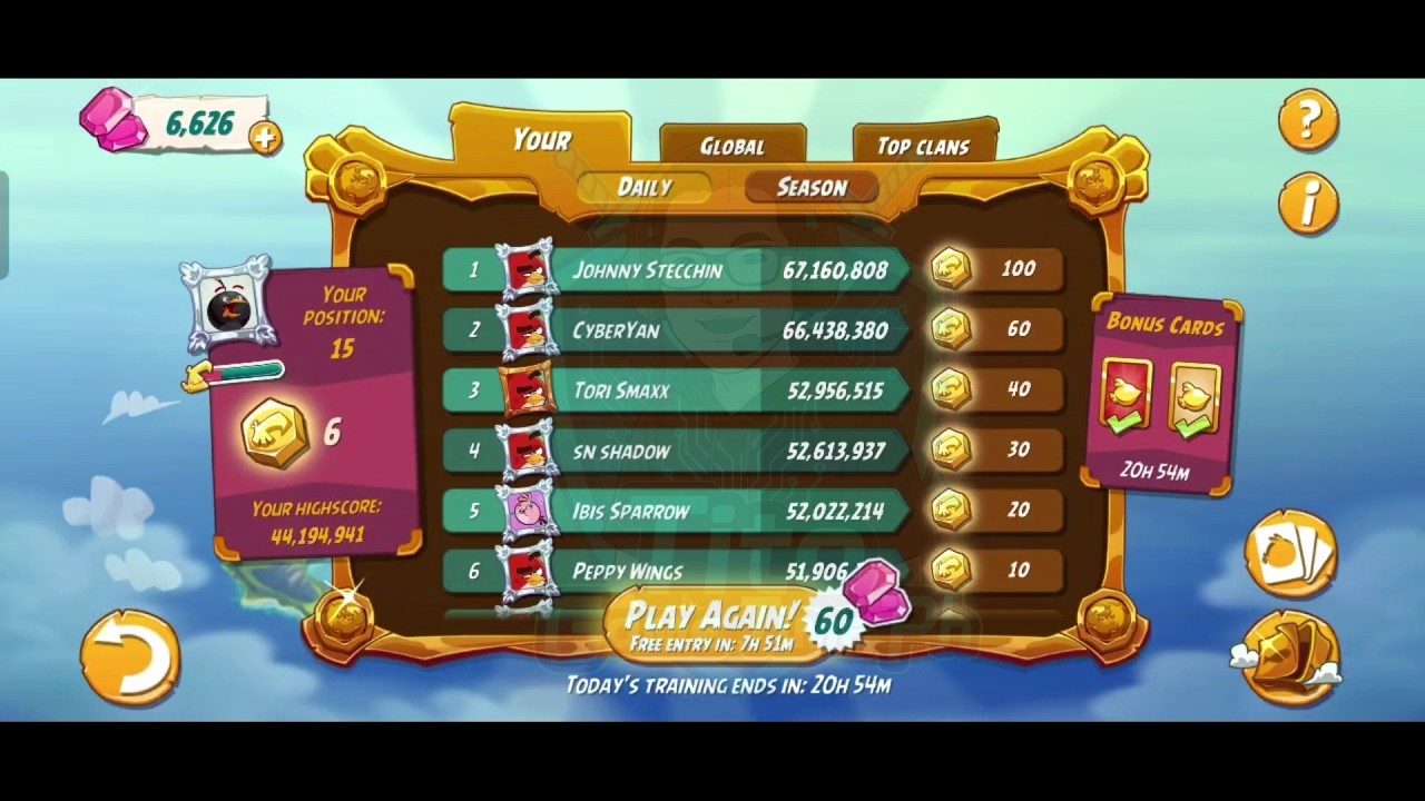 Angry Birds 2 | Mighty Eagle Bootcamp | MEBC | 9 March 2026