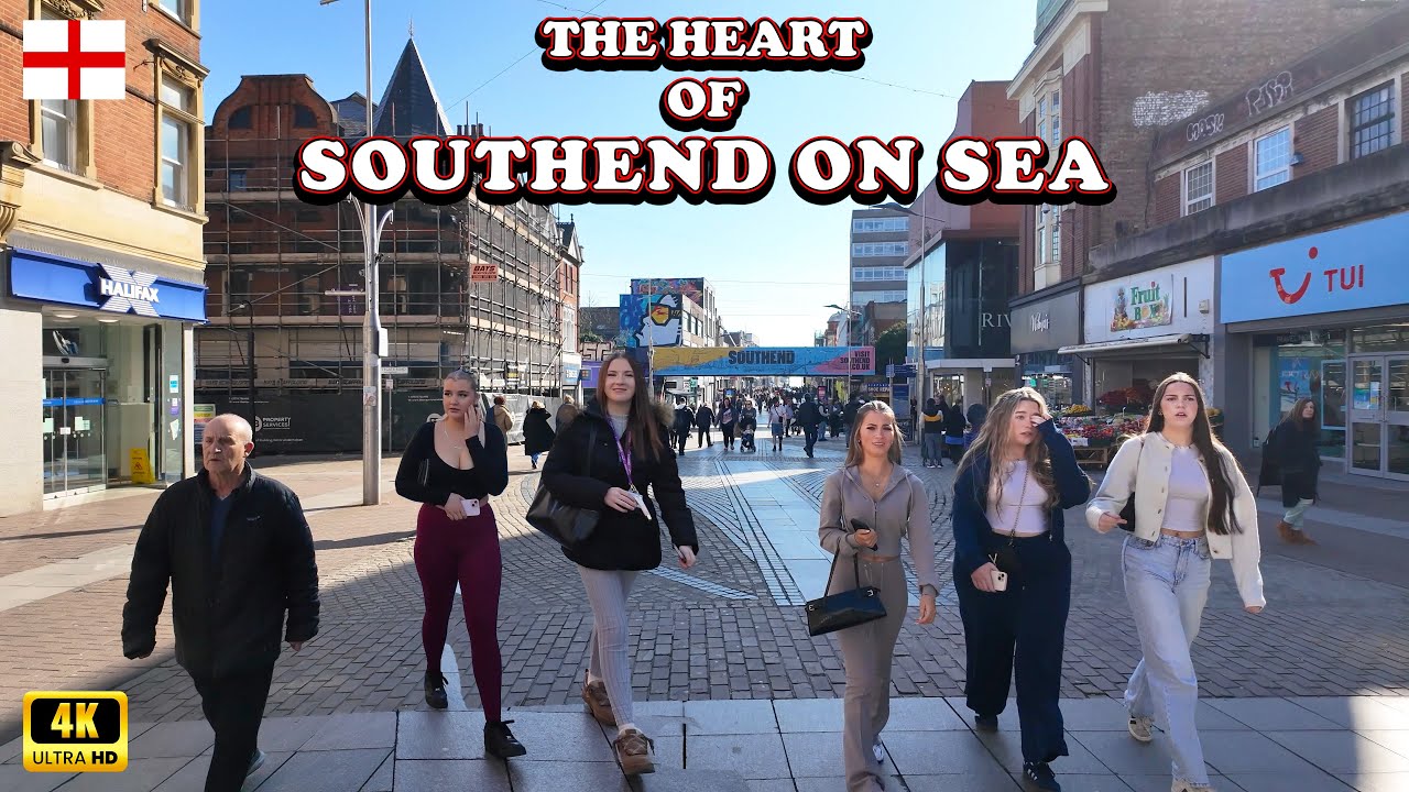 Southend-on-Sea City Centre in UK 🇬🇧 Walking Tour