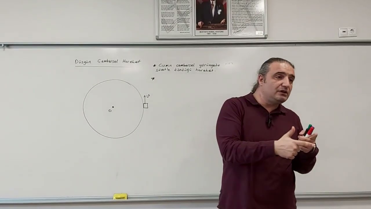 Düzgün Çembersel Hareket 1 (Giriş, Genel Tanımlar, Periyot, Frekans, Yarıçap Vektörü, Açısal Sürat)