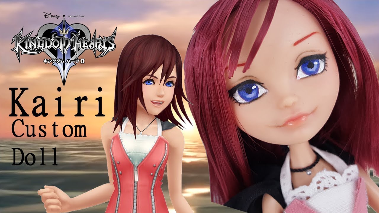Doll Repaint!  Kingdom Hearts Kairi Custom Doll OOAK