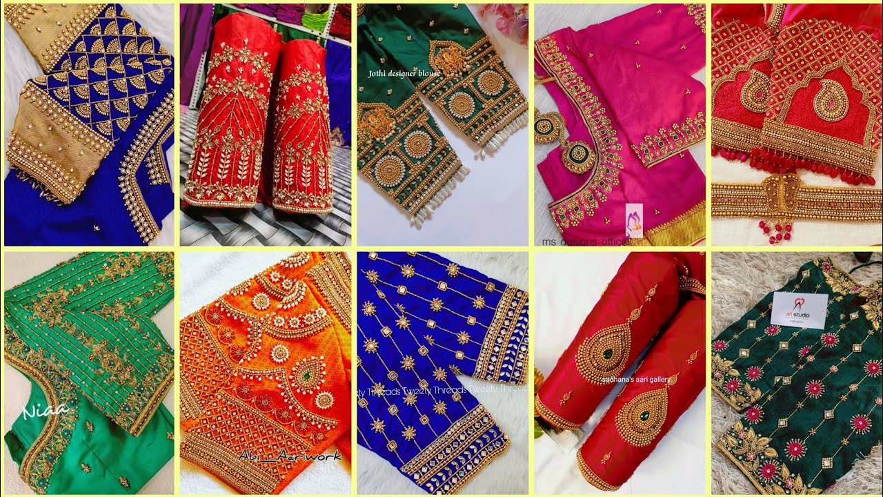 Latest Maggam Work Blouse sleeve Design | bridal blouse designs / aari work / @radheradhe-1017 
