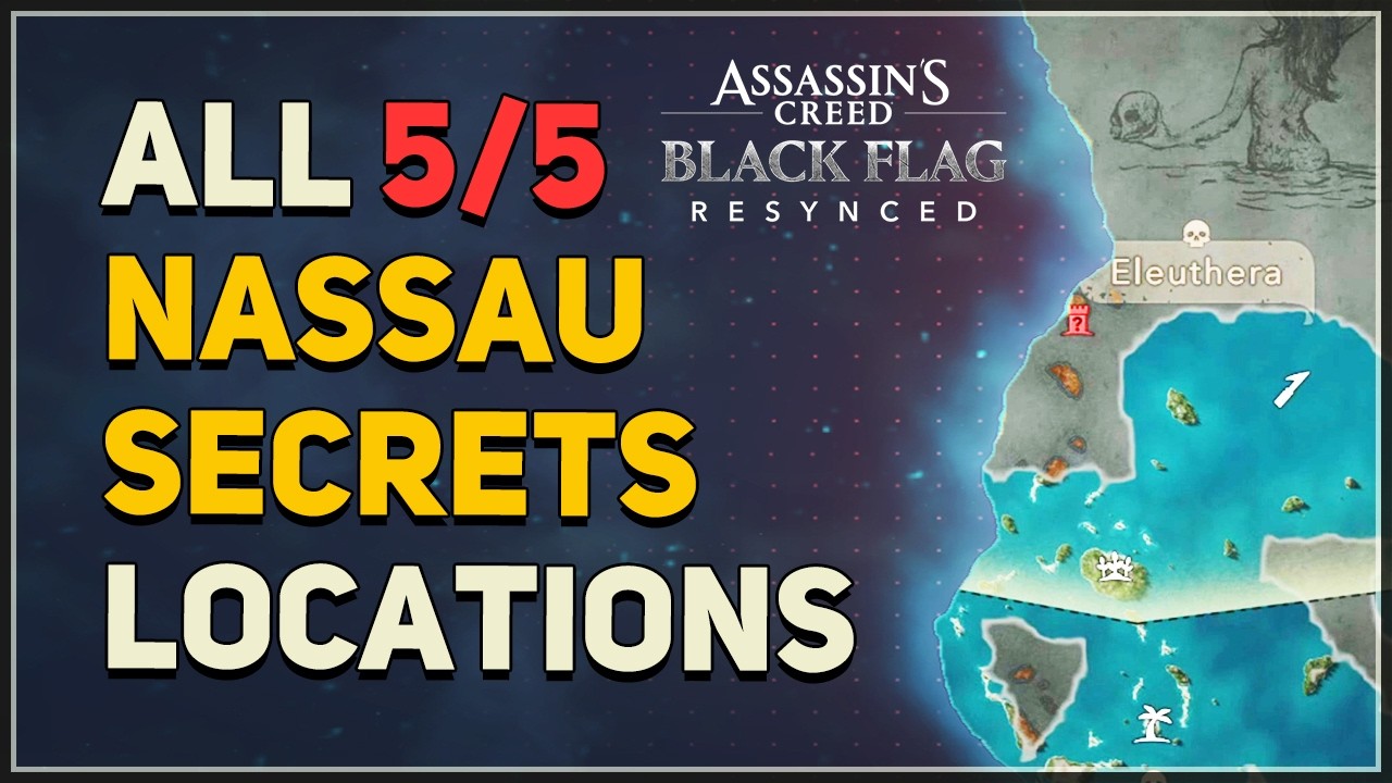 All Nassau Secrets Locations Assassin's Creed Black Flag Resynced