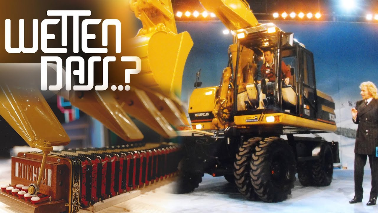 Bagger spielt Harmonika - Wetten dass...?