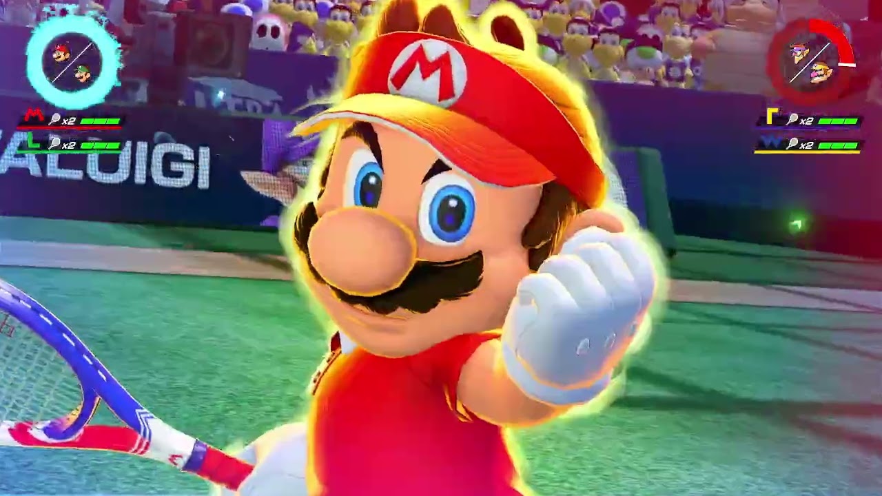 MARIO TENNIS ACES MARIO AND LUIGI VS WALUIGI AND WARIO PART 21