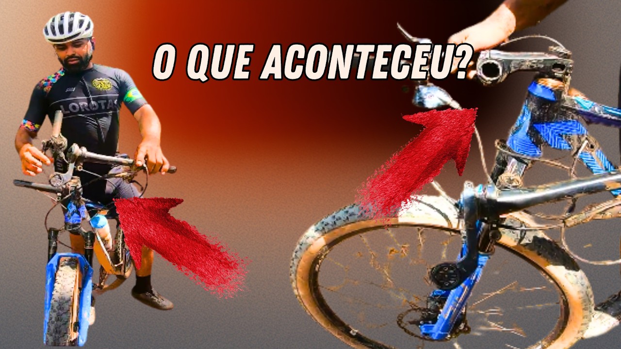 GUIDÃO QUEBROU EM 3 PARTES! 😱 Pedal Lorotas + Saga RR