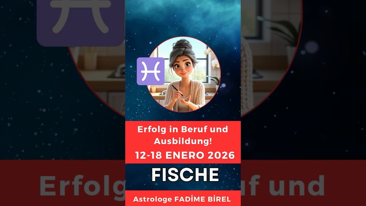 Erfolg in Beruf und Ausbildung! 12-18 Januar 2026 Astrologin Fadime Birel @AstrologieTagebuch