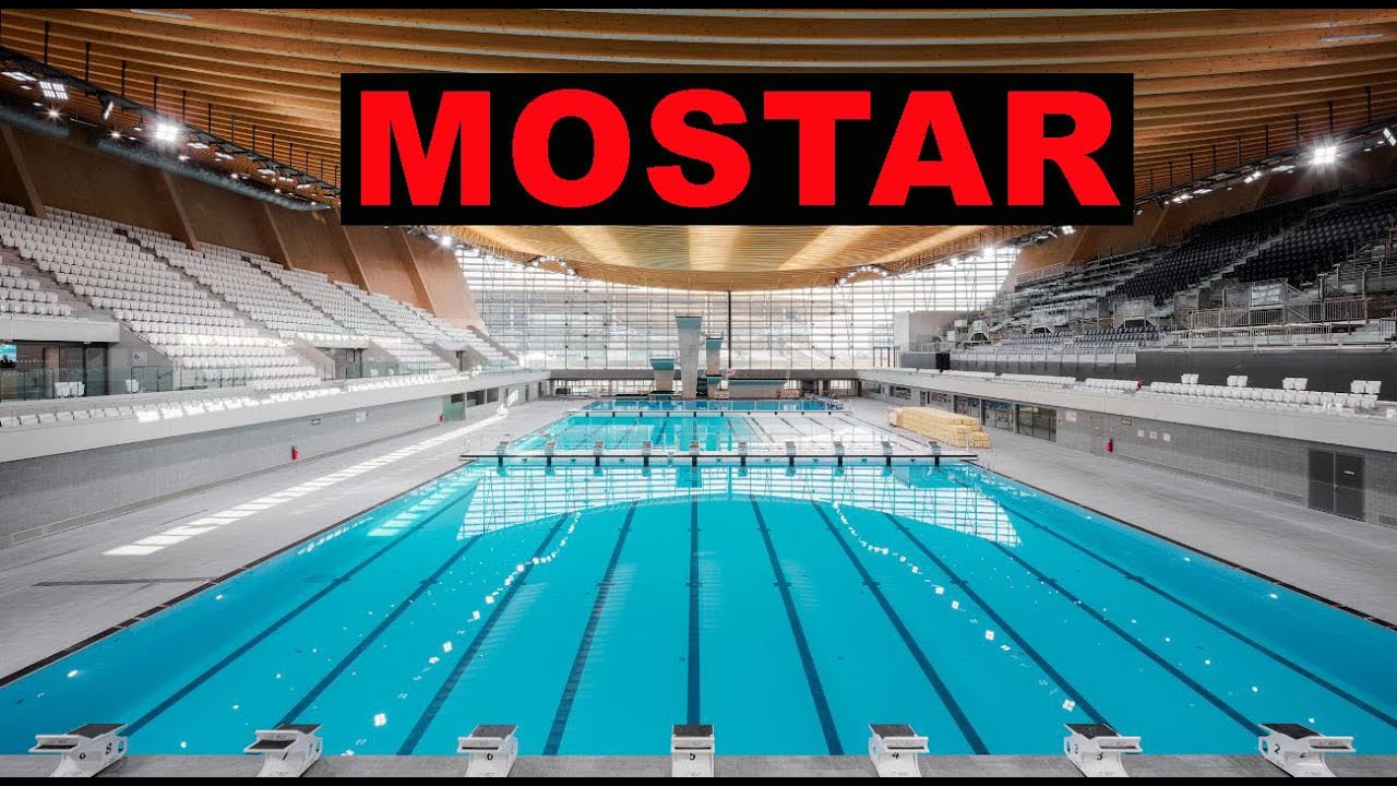 Olimpijski bazen Mostar. Pogledajte napredak radova u Dolini Sunca. 4K dron.