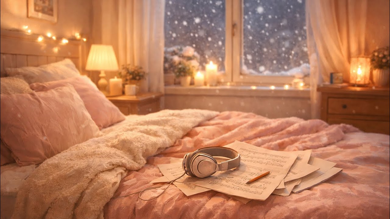 Outside it’s snowing, but inside it’s warm... 10 Minutes of Healing Melody for a Peaceful Night🌙