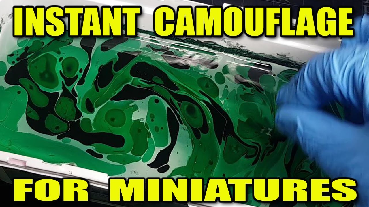 Miniature Painting 101 - I TRY Hydro Dipping Miniatures