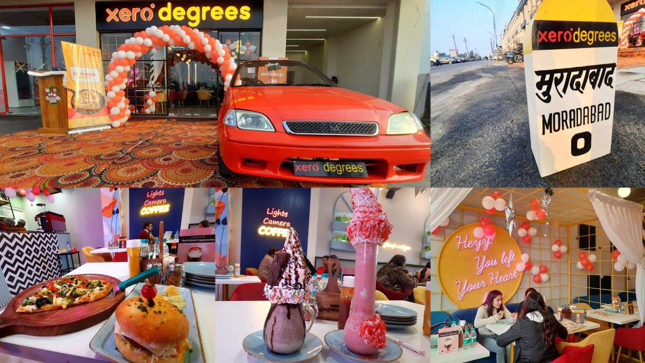 XERO° DEGREES Finally in MORADABAD vlog At HighStreet Tdi City | Best cafe vlog Moradabad Food vlog