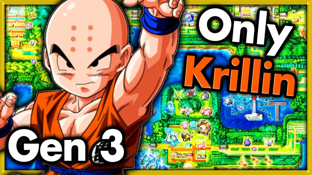 Can I Beat Pokemon Fire Red with ONLY KRILLIN? 🔴 DBZ Team Training Pokemon Challenges