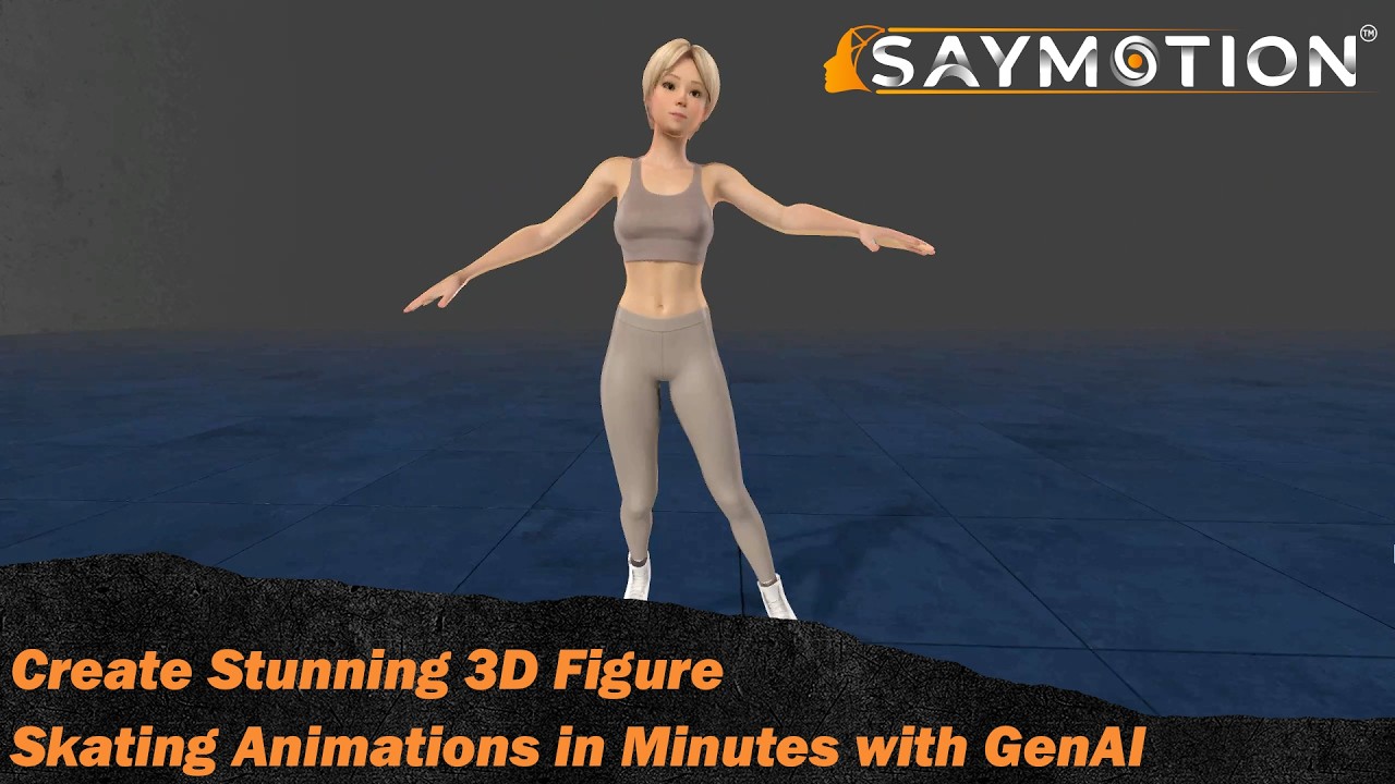 Create Stunning 3D Figure Skating Animations in Minutes with GenAI | Meshy+SayMotion Tutorial