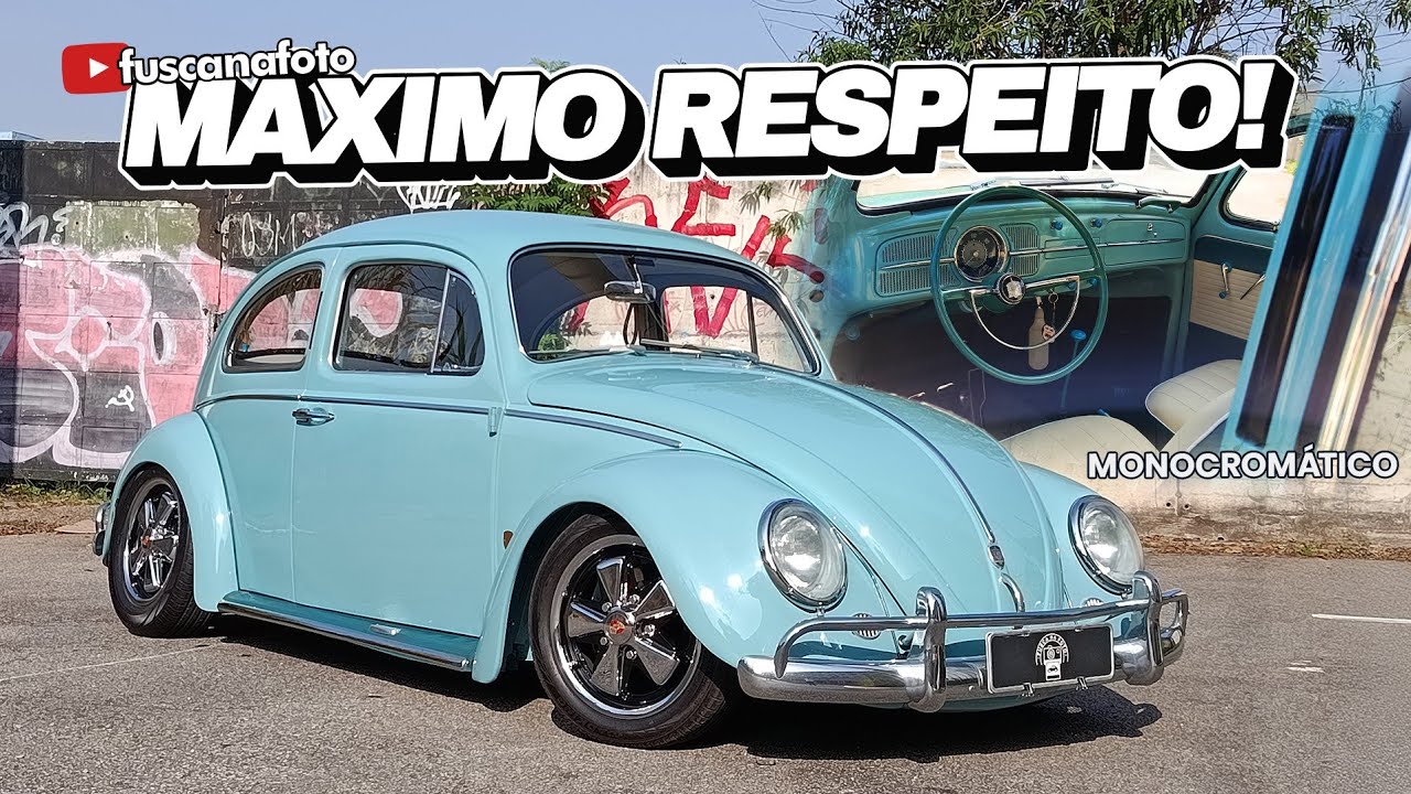 M&Aacute;XIMO RESPEITO! Fusca 1961 MONOCROM&Aacute;TICO: CalStyle no melhor padr&atilde;o - Fusca na Foto